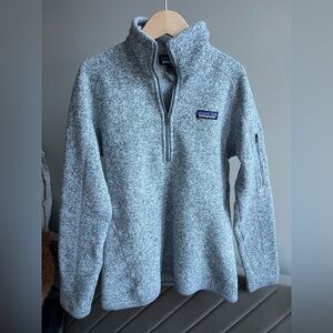Patagonia Gray Better-Sweater Quarter-Zip Pullover